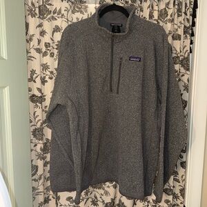 1/2 Zip Patagonia Grey Sweater